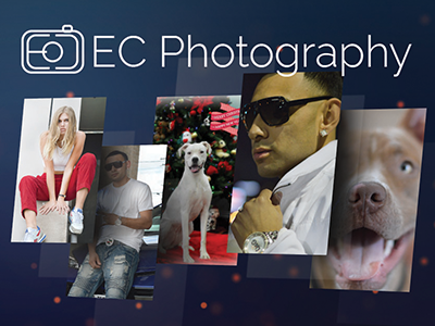 EC Photography Logo Design design graphic design logo logo design mockup shot