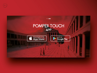 Pompeii App User Interface app appdesign design graphicdesign interface landingpage pompeii ui userinterface ux website