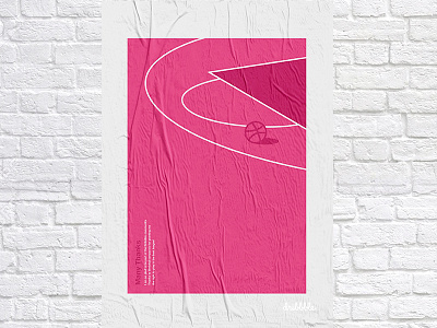 Hello Dribbble _ Draft 2018 debut design draft dribbble graphics hello poster