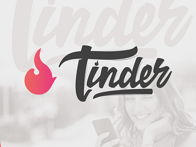 Tinder caracter design drowing ilustration lettering