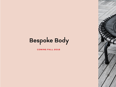 Bespoke Body branding identity logo logotype minimal typography