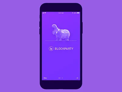 Blockparty - Blockchain App Mobile UI blockchain design ios mobile react sketch ui ux