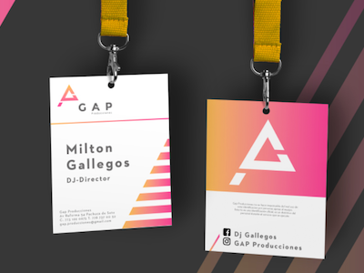 ID, GAP Producciones branding color dj gap gradient logo mexico music print