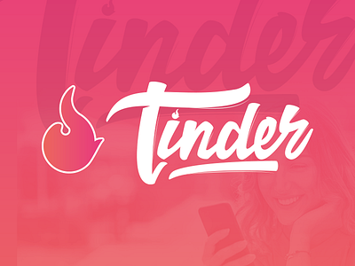 Tinder caracter design drowing ilustration lettering