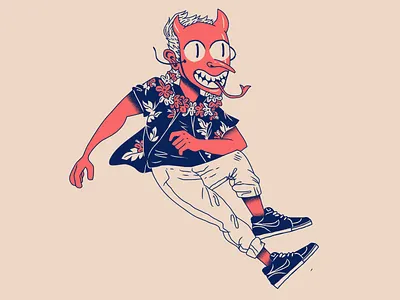 Paradise Lost art cartoon character demon design devil hawaii illustration tropical