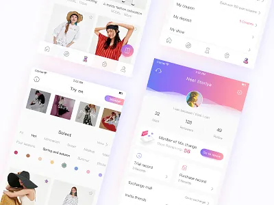 mix change_UI alerts blue brands change clothes gradual personal purple ui