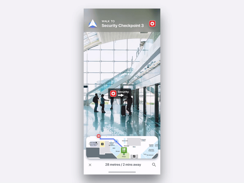 AR Directions Exploration animation ar augmented reality directions interaction mapping maps ui ux virtual reality vr