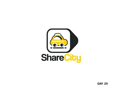 Daily Logo Challenge: Day 29 car dailylogo dailylogochallenge day29 justforfun rideshare service sharecity