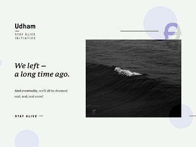 Udham – Stay Alive editorial landing page panjabi projects ui ux web design website