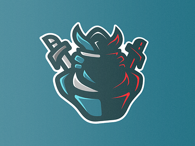 Samurai Mascot branding esports logo mascot samurai vector youtuber