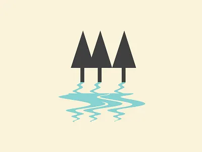 Trees adventure creative icon illustration logo minimal nature outdoors trees vector