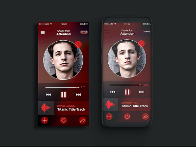 Music Player App Design app design music player