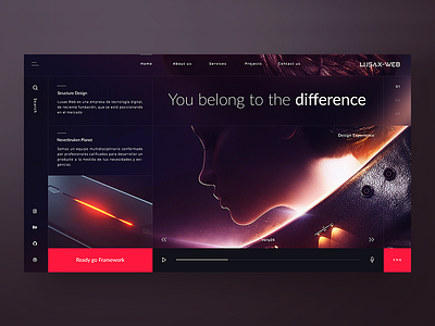 Concept - Lusax Web - Design Home 2 🌌 clean dark design desktop fashion homepage interface minimal modern ui ux website