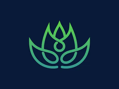 Lotus yoga flower logo beauty concept design flower leaf line logo lotus nature spa symbol yoga