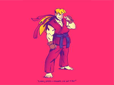 Ken Masters character design ken street fighter