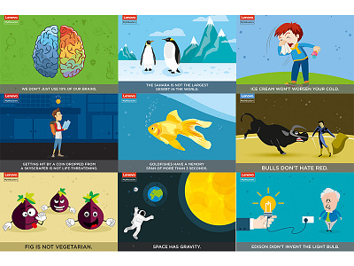 Lenovo_PostCards_Myths design directmailer lenovo myths postcards