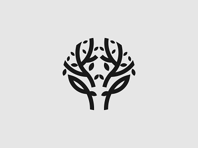 Forest Horn deer forest graphic design horn logo logo design nature