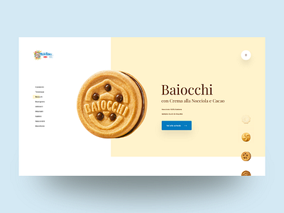 Mulino Bianco design food landing landing page layout ui