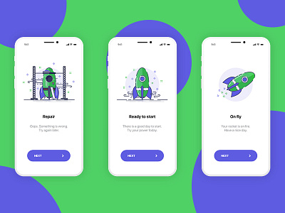 Rocket design illustration rocket ui webdesign