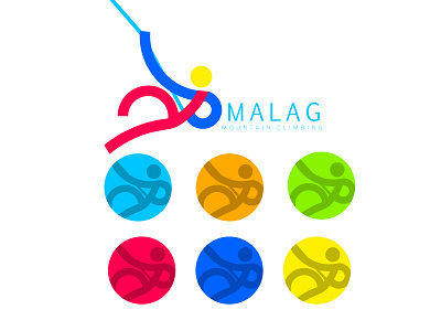 Mountclimbinglogo amel climbing colors dribbble logo malag ml mountain mountainclimbing sports