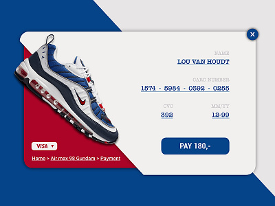 Daily UI #002 | Creditcard checkout #2 002 checkout clean color creditcard dailyui design minimal minimalist sneaker ux