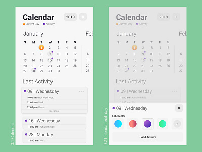 Calendar interactiondesign mobiledesign ui ui design user experience user interface ux ux design