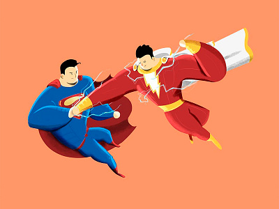 Supes v shazam