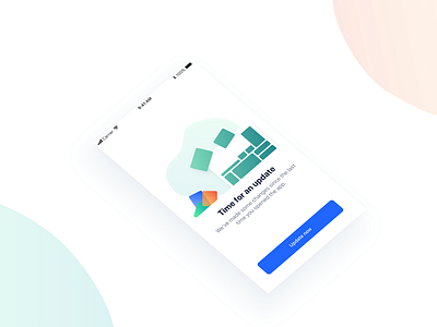 App update illustration gradients illustration ios isometric layout