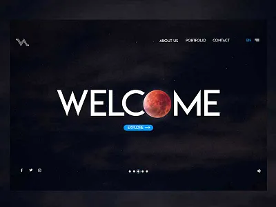 Portfolio Landing Page UI/UX Design animation dailyuichallenge day1 portfolio thebestisyettocome ui uianimation userinterface ux webdesign