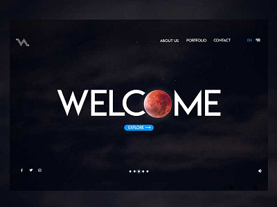 Portfolio Landing Page UI/UX Design animation dailyuichallenge day1 portfolio thebestisyettocome ui uianimation userinterface ux webdesign