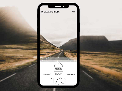 Weather App UI Design animation dailyuichallenge day4 portfolio thebestisyettocom ui uianimation userinterface ux webdesign