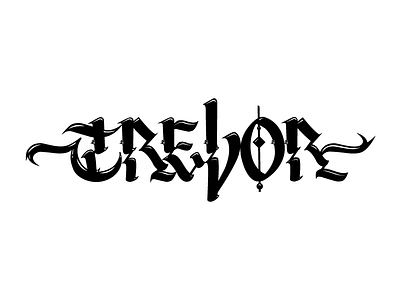 Trevor calligrafitti calligraphy letters