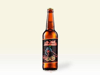 Etiqueta "La teta enroscada" abiertohastaelamanecer beer cerveza etiqueta ipa label latetaenroscada opendusktilldawn tittytwister