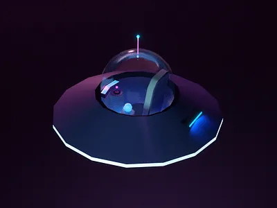 Spacecraft 3d c4d nave octane ovni purple space spacecraft spaceship timetravel ufo