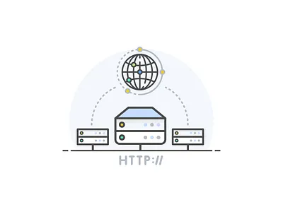 Content Provider Network (CDN) cdn clean content element icon illustration network
