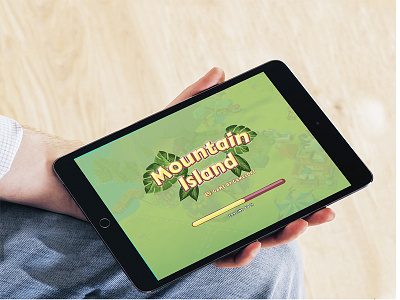 Game Loading Screen app branding flat game icon illustration lettering type typography ui ux web