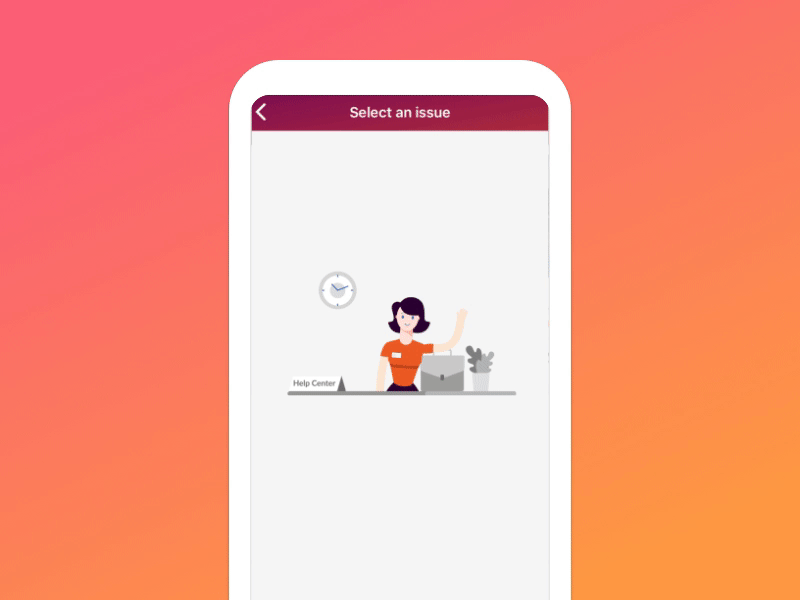 Contact Us Animation animation app clean concept design illustration logo motion ui