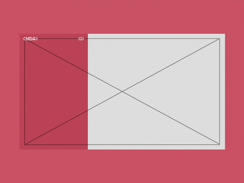 MDA #1 mda motion ui ux web wireframe