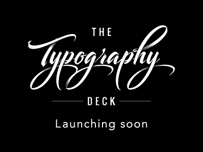 The Typography Deck design