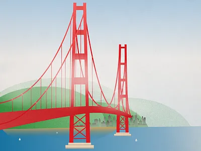 San Francisco Retro Travel Poster california city by the bay golden gate bridge holiday poster retro san francisco travel