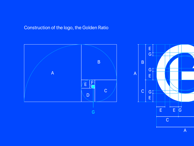 Brand Guidelines — BG Monogram Logo brand guidelines fibonacci golden ratio guideline monogram monogram logo