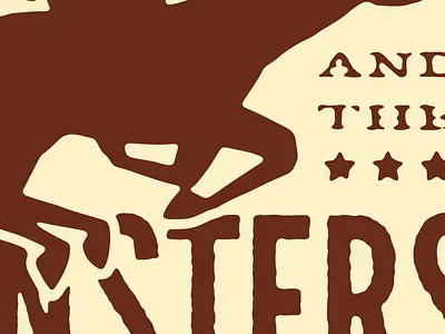 013 country distress distressed horse rough stars texture type typography