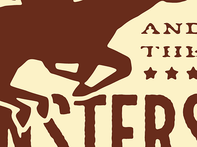 013 country distress distressed horse rough stars texture type typography
