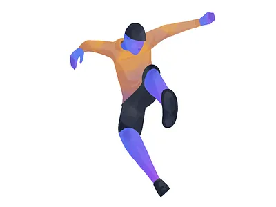 Dynamic 2 character drawing dynamic gradient illustration ipad ipad pro man pose procreate texture