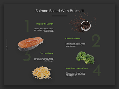 Daily UI #040 - Recipe 040 daily ui meal recipe ui design