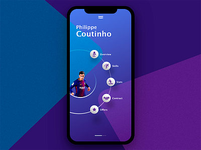 football app app barca concept coutinho design fcbarcelona football interface mobile sport ui ux