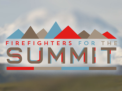 Firefighters For The Summit logo mountains