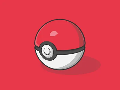 Childhood battle cartoon dribbble flat gym icon illustration master pokeball pokemon shot vector