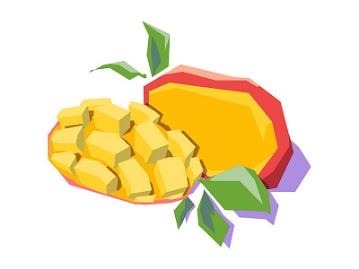 Mango - Fruit Series No. 1 design food fruit graphics illustration mango painting