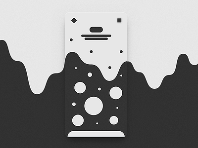 Abstract Ui #3 abstract concept duotone experiments geometry greyscale primitive resemblance shapes ui